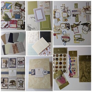 Anna Griffin Cardmaking Boxed Selection "For Him" - 110 Pieces incl 10 Cards