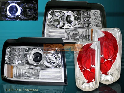 FAROS LED HALO PROYECTOR FORD BRONCO F-150 92-96 + LUCES TRASERAS ALTEZZA Foto 1 de 4