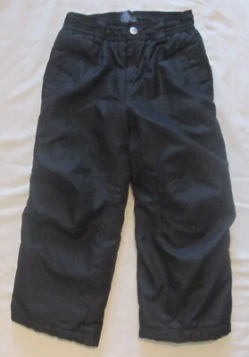 Pantalones de nieve con aislamiento negro Faded Glory para niños talla XS (4-5) ~ BONITOS Foto 1 de 4