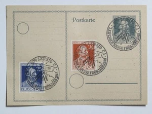 All. Bes. Ganzsache P 965 Heinrich v. Stephan SST Leipziger Messe 1948 - Picture 1 of 1