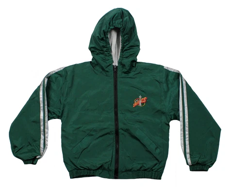 Seattle Supersonics NBA Youth Lightweight Reversible Hooded Jacket, Green Cover