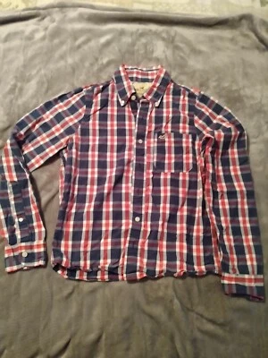 Camisa a Cuadros Hollister Botones Manga Larga Niños Talla Pequeña Foto 1 de 4