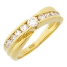 JEWELRY Diamond Ring 18KYG Yellow Gold Used women US size 6.3