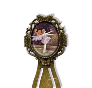 Ida Outhwaite Fairy and Bubble Handmade Bookmark Book Lovers Metal Glass - Picture 1 of 4