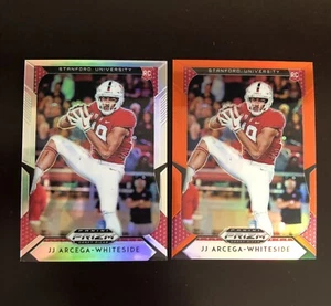 2019 Panini Prizm Draft Picks JJ Arcega-whiteside Rookie  Orange & Silver Prizm - Picture 1 of 4
