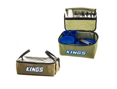 Adventure Kings 37 Piece BBQ Picnic Set Camping + Clear Top Canvas Bag Storage - image 1 of 4