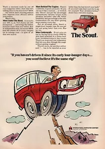 International Scout 800A 1970 anuncio de dibujos animados en color original - Imagen 1 de 1