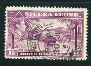 Sierra Leone SG190a 1938-54 KGVI 1.5d mauve used - Picture 1 of 1