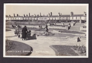 Lancashire Liverpool WATERLOO Crescent Gardens 1937 RPPPC Feilden Blundellsands - Picture 1 of 2