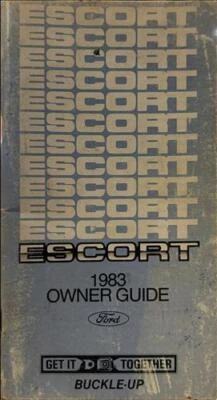 1983 Ford Escort Owner Guía Libro OEM Originales Usuario Instrucciones Manual - Imagen 1 de 2
