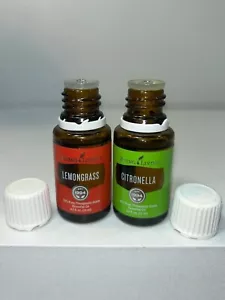 Young Living 1 Lemongrass and 1 Citronella Essential Oils, 15 ml each, over 3/4 - Picture 1 of 5