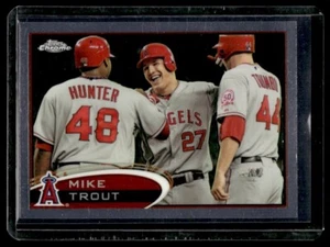2012 Topps Chrome Mike Trout Los Angeles Angels #144 - Picture 1 of 2