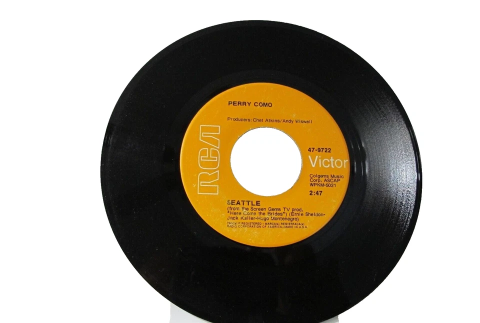45 RECORD - PERRY COMO - SEATTLE - Image 1 of 1