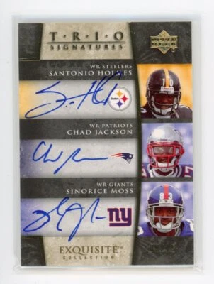 2006 UD Exquisite Collection #ETS-HJM S Holmes/Jackson/Moss Signature Trios - Image 1 of 2