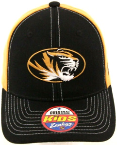 MU University of Missouri Mizzou Tigers Black Zephyr Kid Cap Snapback Youth Hat