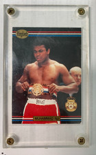 1991 Ringlords Muhammad Ali Vintage Card, Great Condition in Acrylic Protective