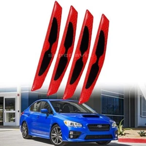 4pcs Door Anti-collision Strip Bumper Warning Decorative Sticker For Subaru WRX - Picture 1 of 16