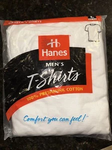 T-shirt Hanes da uomo 100% cotone 3 preshrunk morbide e collare nuove con etichette - Foto 1 di 4