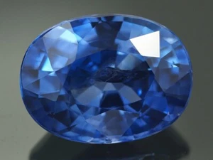 NATURAL MINE - OVAL RICH BLUE CEYLON SAPPHIRE 2.38 CTS. - Foto 1 di 3