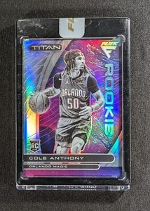 2020-21 Panini Flux Titan Rookies Silver Prizm Cole Anthony #23 Rookie RC Magic