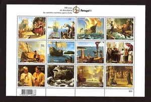 [205] Portugal 1998, bloque montado sin montar o nunca montado** 500 aniversario del camino marítimo a la India, barcos - Imagen 1 de 1