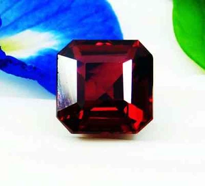 Natural Flawless Burma Dark Blood Red Ruby Emerald Cut Loose Gemstone 7.65 Ct - Picture 1 of 5