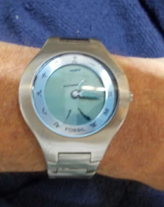 Fossil Big Tic men's watch Chinese dial Fresh batteries Works and looks great - Picture 1 of 9