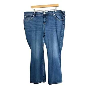 Torrid schmale Stiefel geschnittene Denim-Jeans mittlere Wäsche 5 Taschen Reißverschluss & Knopf Größe 22S - Bild 1 von 12