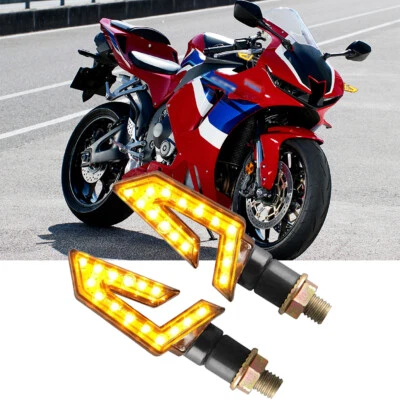 For Honda CBR600RR 800RR 1000RR Motorcycle LED Turn Signal Amber Lights Blinker - Image 1 of 4