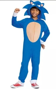 Sonic 2 Sonic The Hedgehog Classic Child's Costume Large Size 10-12 New! - Picture 1 of 6
