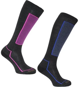 Horizon Slalom Technical Merino Wool Kids Ski Socks Girls Boys - Picture 1 of 3