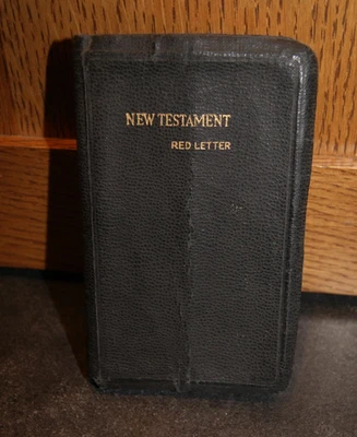 1941 Holy Bible National Edition National Bible Press KJV Black Pocket Bible WW2 - Image 1 of 4