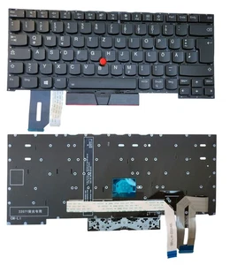 Teclado Lenovo ThinkPad T490S, T495S iluminación retroiluminado DE - Imagen 1 de 4