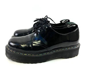 Dr Martens 1461 Quad Rainbow Lackleder Plateau schwarz irisierend Herren 11 - Bild 1 von 16