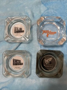 Lote de 4 Ceniceros Publicitarios Vintage Vidrio Hoteles Casinos - Imagen 1 de 5