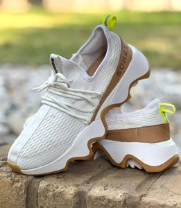 Zapatillas deportivas para mujer SOREL Kinetic Impact II malla encaje blanco tostado goma talla 7,5 - Imagen 1 de 10
