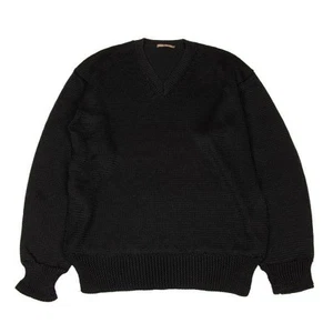Y's for men Low Gauge Acrylic V Neck Knit Sweater Size S-M(K-154646) - Picture 1 of 12