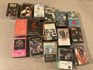 Cassette Tape Lot 32 Rock, Metal, Rap + Fugees, Kiss, Motley Crue, Scorpions - Picture 1 of 6