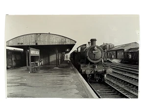 Locomotora Great Western Railway 7321 @ Andover Junction Railway Stn foto en blanco y negro - Imagen 1 de 4