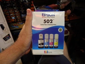 NOWY!! Epson Ecotank 502 czarny + trójkolorowe butelki z atramentem 4-pak C13T03K620 Exp 2029 - Zdjęcie 1 z 1