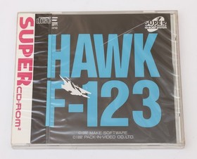 Hawk F-123 - NEC PCE PC Engine Super CD Rom JP Japan - New & Sealed / Crack