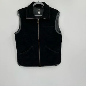 Howe No 65 Creative Workforce Utility Zip Up Black Camo Vest NWT Medium - Picture 1 of 9