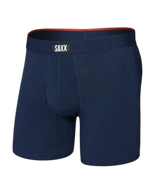 Calzoncillo boxer Saxx Vibe Xtra Fly ropa interior para hombre, azul marino oscuro brezo, XX-grande Foto 1 de 2