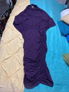 Wear About Evening Purple Stretch Dress Mermaid Style Formal Size XL Body Con - Picture 1 of 10