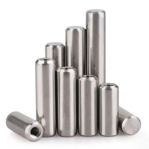 Dowel Pins Cylindrical Pin Female Thread A2 Stainless Steel Φ4/5/6/8/10/12 Dia - Picture 1 of 6