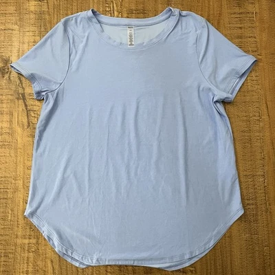 Beyond Yoga Featherweight On the Down Low Tee Top Blue, Large - Image 1 of 4
