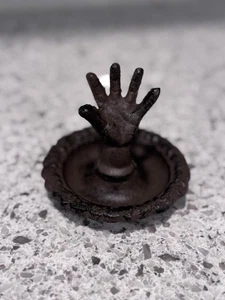 Vintage Cast Iron Jewelry Holder Hand  - Picture 1 of 9