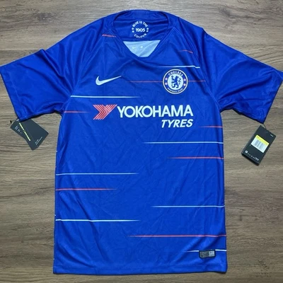 Camiseta de fútbol azul Nike Chelsea FC 2018 Home Kit Foto 1 de 4