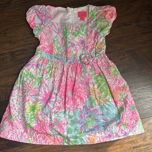 Lilly Pulitzer Girl Mini Katrina Dress Size 6 Paradise Found - Picture 1 of 3