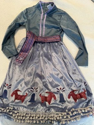 Disney Store Anna Deluxe Winter Dress Costume Olaf’s Frozen Adventure Size 5-6 - Image 1 of 4
